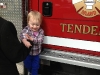 Checking out the firetruck