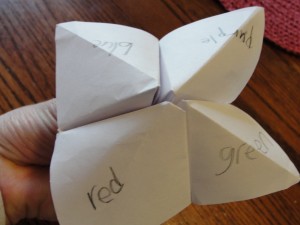 origami fortune teller